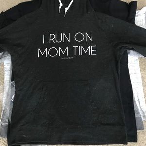 Black marbled hoodie